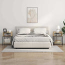 vidaXL Éjjeli asztal 2 pcs sonoma tölgy 40 x 40 x 61 cm Faanyag