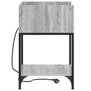 vidaXL Éjjeliszekrény polcokkal Szürke Sonoma 40 x 40 x 61 cm Faanyag