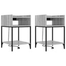 vidaXL Éjjeliszekrény 2 pcs Szürke Sonoma 40 x 40 x 61 cm Faanyag