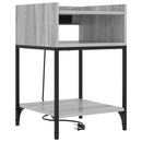 vidaXL Éjjeliszekrény 2 pcs Szürke Sonoma 40 x 40 x 61 cm Faanyag