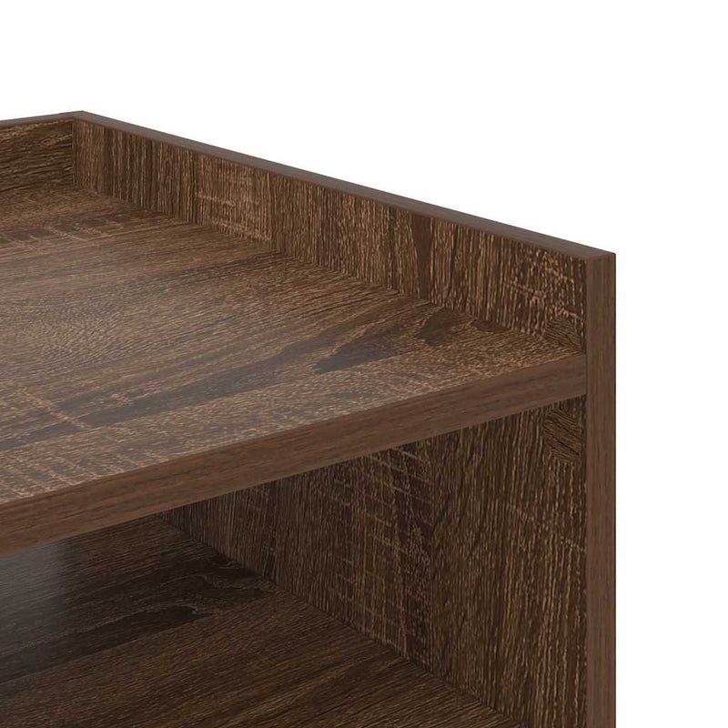 vidaXL Éjjeli asztal 2 pcs barna tölgy 40 x 40 x 61 cm Faanyag