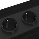 vidaXL Éjjeliszekrény 2 pcs Musta tammi 42 x 41 x 61 cm Faanyag