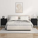 vidaXL Éjjeliszekrény 2 pcs Musta tammi 42 x 41 x 61 cm Faanyag