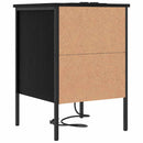 vidaXL Éjjeliszekrény 2 pcs Fekete tölgy 42 x 41 x 61 cm Faanyag