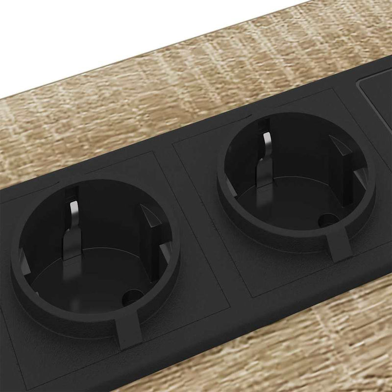 vidaXL Éjjeliszekrény 2 pcs sonoma tölgy 42 x 41 x 61 cm Faanyag