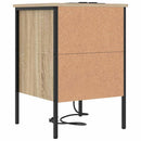 vidaXL Éjjeliszekrény 2 pcs Sonoma tölgy 42 x 41 x 61 cm Faanyag