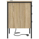 vidaXL Éjjeliszekrény 2 pcs Sonoma tölgy 42 x 41 x 61 cm Faanyag