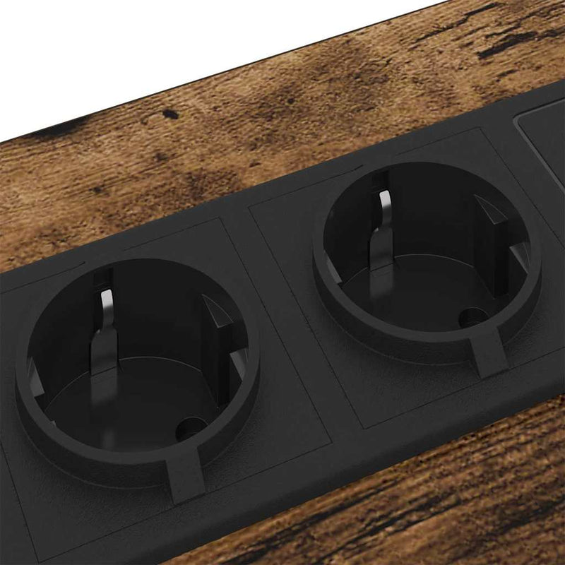 vidaXL Éjjeliszekrény 2 pcs Füstölt tölgy 42 x 41 x 61 cm Faanyag