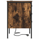 vidaXL Éjjeliszekrény 2 pcs Füstölt tölgy 42 x 41 x 61 cm Faanyag