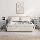 vidaXL Éjjeliszekrény 2 pcs Szürke Sonoma 42 x 41 x 61 cm Faanyag