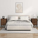 vidaXL Éjjeliszekrény 2 pcs barna tölgy 42 x 41 x 61 cm Faanyag