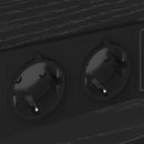 vidaXL Éjjeliszekrény fiókkal Musta tammi 40 x 31 x 60 cm Faanyag