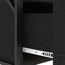 vidaXL Éjjeliszekrény 2 pcs Musta tammi 40 x 31 x 60 cm Faanyag