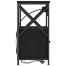 vidaXL Éjjeliszekrény 2 pcs Fekete tölgy 40 x 31 x 60 cm Faanyag