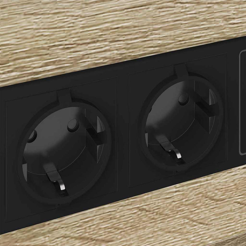 vidaXL Éjjeliszekrény fiókkal sonoma tölgy 40 x 31 x 60 cm Faanyag