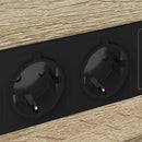 vidaXL Éjjeliszekrény 2 pcs sonoma tölgy 40 x 31 x 60 cm Faanyag