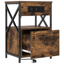 vidaXL Éjjeliszekrény 2 pcs Füstölt tölgy 40 x 31 x 60 cm Faanyag