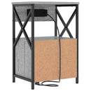 vidaXL Éjjeliszekrény 2 pcs Szürke Sonoma 40 x 31 x 60 cm Faanyag