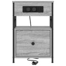 vidaXL Éjjeliszekrény 2 pcs Szürke sonoma 40 x 31 x 60 cm Faanyag