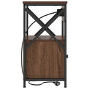 vidaXL Éjjeliszekrény 2 pcs barna tölgy 40 x 31 x 60 cm Faanyag