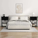 vidaXL Éjjeliszekrény Musta tammi 55 x 31 x 76 cm Faanyag