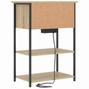 vidaXL Éjjeliszekrény Sonoma tölgy 55 x 31 x 76 cm Faanyag