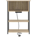 vidaXL Éjjeliszekrény sonoma tölgy 55 x 31 x 76 cm Faanyag