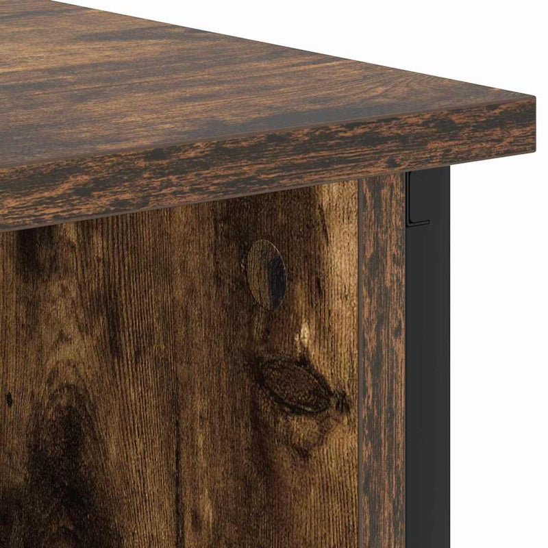 vidaXL Éjjeliszekrény Füstölt tölgy 55 x 31 x 76 cm Faanyag