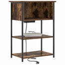 vidaXL Éjjeliszekrény Füstölt tölgy 55 x 31 x 76 cm Faanyag