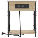 vidaXL Éjjeliszekrény Töltőállomással sonoma tölgy 41 x 31 x 51 cm