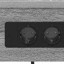 vidaXL Éjjeliszekrény Töltőállomással 2 pcs Szürke sonoma