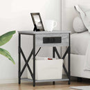 vidaXL Éjjeliszekrény 2 pcs Szürke Sonoma 41 x 31 x 51 cm Faanyag