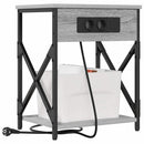 vidaXL Éjjeliszekrény 2 pcs Szürke Sonoma 41 x 31 x 51 cm Faanyag
