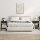 vidaXL Éjjeliszekrény Töltőállomással barna tölgy 41 x 31 x 51 cm