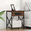 vidaXL Éjjeliszekrény 2 pcs Barna Tölgy 41 x 31 x 51 cm Faanyag