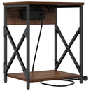 vidaXL Éjjeliszekrény 2 pcs Barna Tölgy 41 x 31 x 51 cm Faanyag