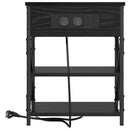 vidaXL Éjjeliszekrény 2 pcs Fekete tölgy 41 x 31 x 51 cm Faanyag