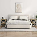 vidaXL Éjjeliszekrény Töltőállomással polcokkal sonoma tölgy Faanyag