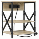 vidaXL Éjjeliszekrény 2 pcs Sonoma tölgy 41 x 31 x 51 cm Faanyag