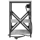 vidaXL Éjjeliszekrény polcokkal Szürke Sonoma 41 x 31 x 51 cm Faanyag