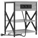 vidaXL Éjjeliszekrény 2 pcs Szürke Sonoma 41 x 31 x 51 cm Faanyag