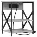 vidaXL Éjjeliszekrény 2 pcs Szürke Sonoma 41 x 31 x 51 cm Faanyag