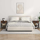 vidaXL Éjjeliszekrény Töltőállomással polcokkal barna tölgy Faanyag