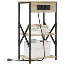 vidaXL Éjjeliszekrény polcokkal Sonoma tölgy 41 x 31 x 76 cm Faanyag