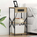 vidaXL Éjjeliszekrény 2 pcs Sonoma tölgy 41 x 31 x 76 cm Faanyag