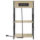 vidaXL Éjjeliszekrény 2 pcs Sonoma tölgy 41 x 31 x 76 cm Faanyag
