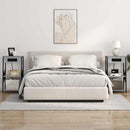 vidaXL Éjjeliszekrény polcokkal Szürke sonoma 41 x 31 x 76 cm Faanyag