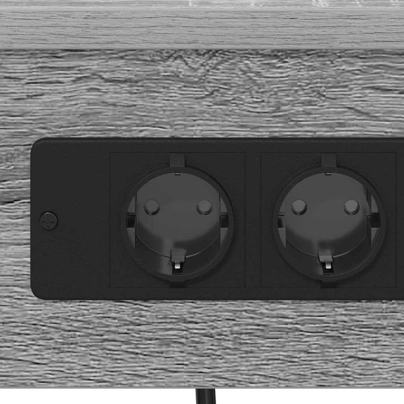 vidaXL Éjjeliszekrény 2 pcs Szürke sonoma 41 x 31 x 76 cm Faanyag