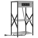 vidaXL Éjjeliszekrény 2 pcs Szürke Sonoma 41 x 31 x 76 cm Faanyag