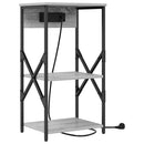 vidaXL Éjjeliszekrény 2 pcs Szürke Sonoma 41 x 31 x 76 cm Faanyag